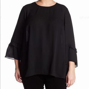 Ruffle Sleeve Blouse